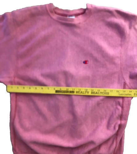 Champion Reverse Weave Sweatshirt Size XL Made In USA VTG 80’s Crewneck Pink - Picture 9 of 12