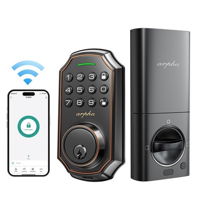 ARPHA D180W Keyless Entry Smart Door Lock Keypad Deadbolt Anti Peeping 50 Codes