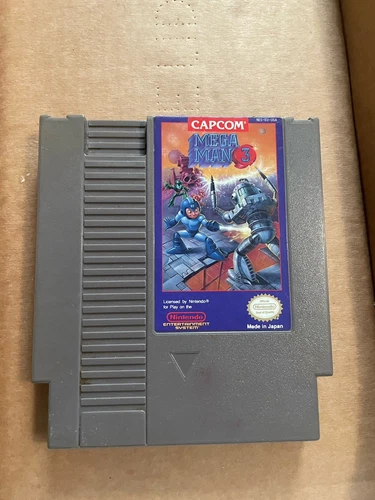 UNTESTED MEGA MAN 3 NINTENDO NES VIDEO GAME CARTRIDGE CAPCOM ROCKMAN 1985