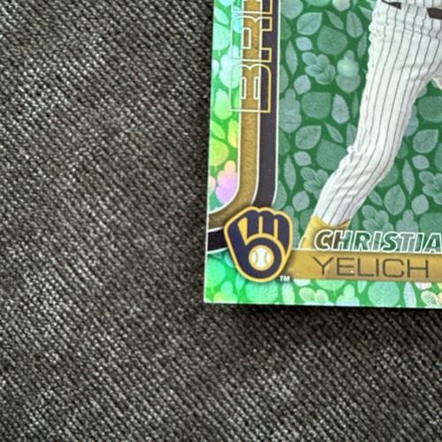 2025 Topps Series 1 - Christian Yelich Brewers - Holiday Easter Flowers Foil  - Afbeelding 6 van 6
