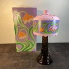 Avon- New-Tiffany-Lamp-Decanter-Glass Bottle-NOS-MCM-Vintage