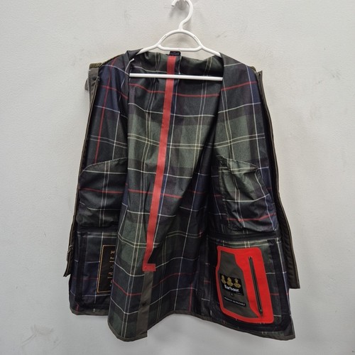 Barbour Heritage Bale wasserdichte atmungsaktive grüne Regenjacke Jacke Größe Large - Bild 3 von 11