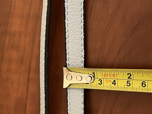 Louis Vuitton Light Blue Leather Replacement Shoulder Straps Gold Hardware - Picture 6 of 7