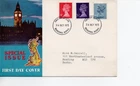 GB - First Day Cover (C 1 ) 1973 Machin - 3 value to 8p -  pmk. Reading