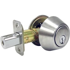 3 Pack - Double-Cylinder Deadbolt, Stainless Steel - DL62 KA3Z
