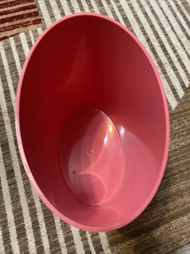 Vintage Mitchell Gould Co. Los Angeles PINK Space Age Waste Basket Bin - Picture 3 of 11
