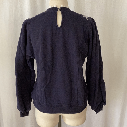Sudadera para mujer Sezane X Sea Karen mediana azul marino Top - Imagen 8 de 9
