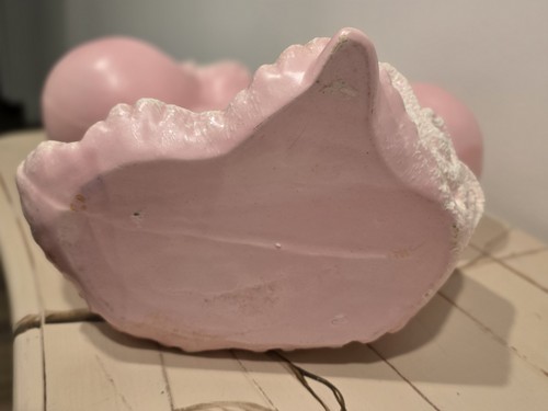 Vtg Royal Haeger Pink White Gypsy Woman Double Basket Planter Statue 16" EUC! - Picture 19 of 22