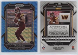 2022 Panini Prizm Rookies Blue Wave Prizm /199 Sam Howell #306 Rookie RC