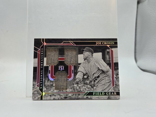 2022 National Treasures Joe Cronin Field Gear Triple Relic /3 Boston - Picture 1 of 3