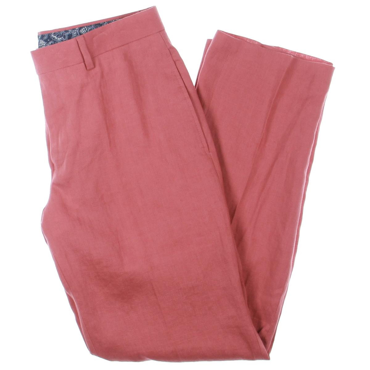 Lauren Ralph Lauren Мужские брюки Neville из красного льна 52/30 BHFO 1127