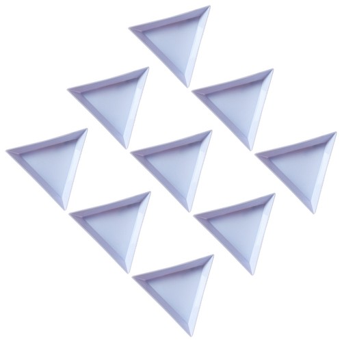 80 Pcs Triangular Manicure Trays Storage Tools For Nail Technician - Picture 7 of 11