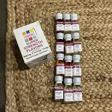 Lorann Super Strength Flavors 12 Pack .125 Fl Oz New Sealed Coconut Green Apple