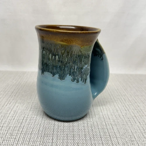 NEHER Tea/Coffee Handwarmer Ceramic Mug 14oz Right Hand Ocean Tide 2015