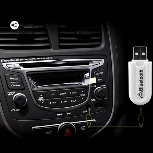 Bluetooth 5.0 Receiver 3.5mm Stereo Wireless Audio Adapter USB Dongle Receiver - Afbeelding 2 van 7