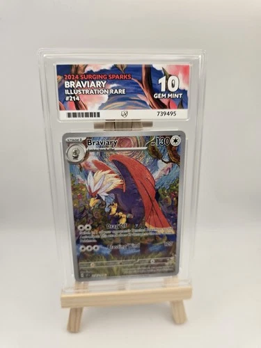 Pokemon TCG - Braviary Illustration Rare 214/191 ACE 10 - Surging Sparks
