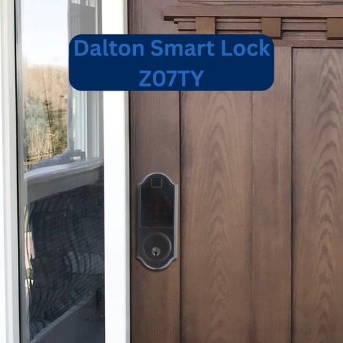 Cerradura inteligente Dalton Z07 - biométrica, Bluetooth, código PIN, tarjeta IC, acceso con llave - Imagen 2 de 9