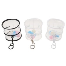 3pcs Clear Figure Display Bag: Portable Pvc Storage Case For Figurines -