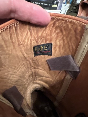 Vintage Frye Campus Roper Stiefel 12D eckige Zehenpartie Black Label braun Made in USA - Bild 10 von 15