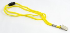 1,100 pcs Bulk Lanyards for ID Name Badges - YELLOW w/ Bulldog Clip &Breakaway