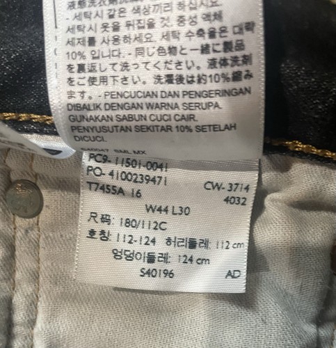 Men’s Levi 501 jeans black size 44x30. (1) - Foto 3 di 6