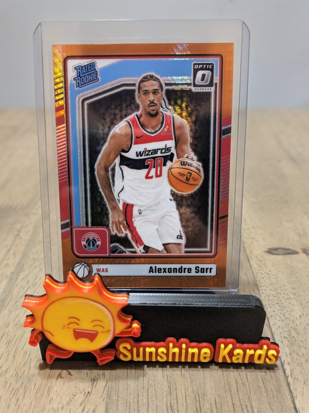 2024-25 Donruss Optic Alexandre Sarr #276 Orange Hyper Rated Rookie /299