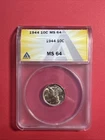 1944 Mercury Dime Choice BU Certified Uncirculated MS 64 nice coin!