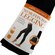 Blissful Benefits by Warners No Muffin Top Leggings Shaping Seamless Black