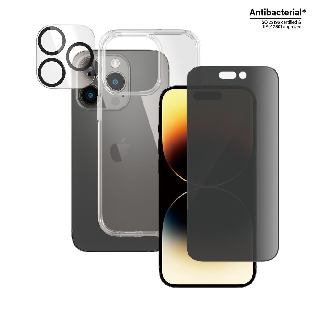 Пакет защиты конфиденциальности PanzerGlass 3-в-1 для iPhone 14 Pro (B0402+P2784) #2261060