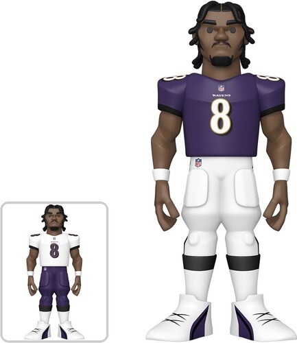 Lamar Jackson - FUNKO GOLD 12 NFL: Ravens - Lamar Jackson (Styles May Vary) [New - Bild 1 von 2