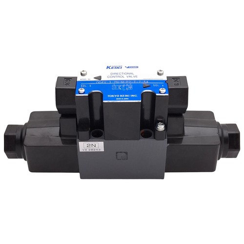 Tokyo Keiki DG4V-3-2N-M-P2-T-7-54 Double Solenoid Valve, 35MPa, 100VAC Coils - Picture 1 of 8