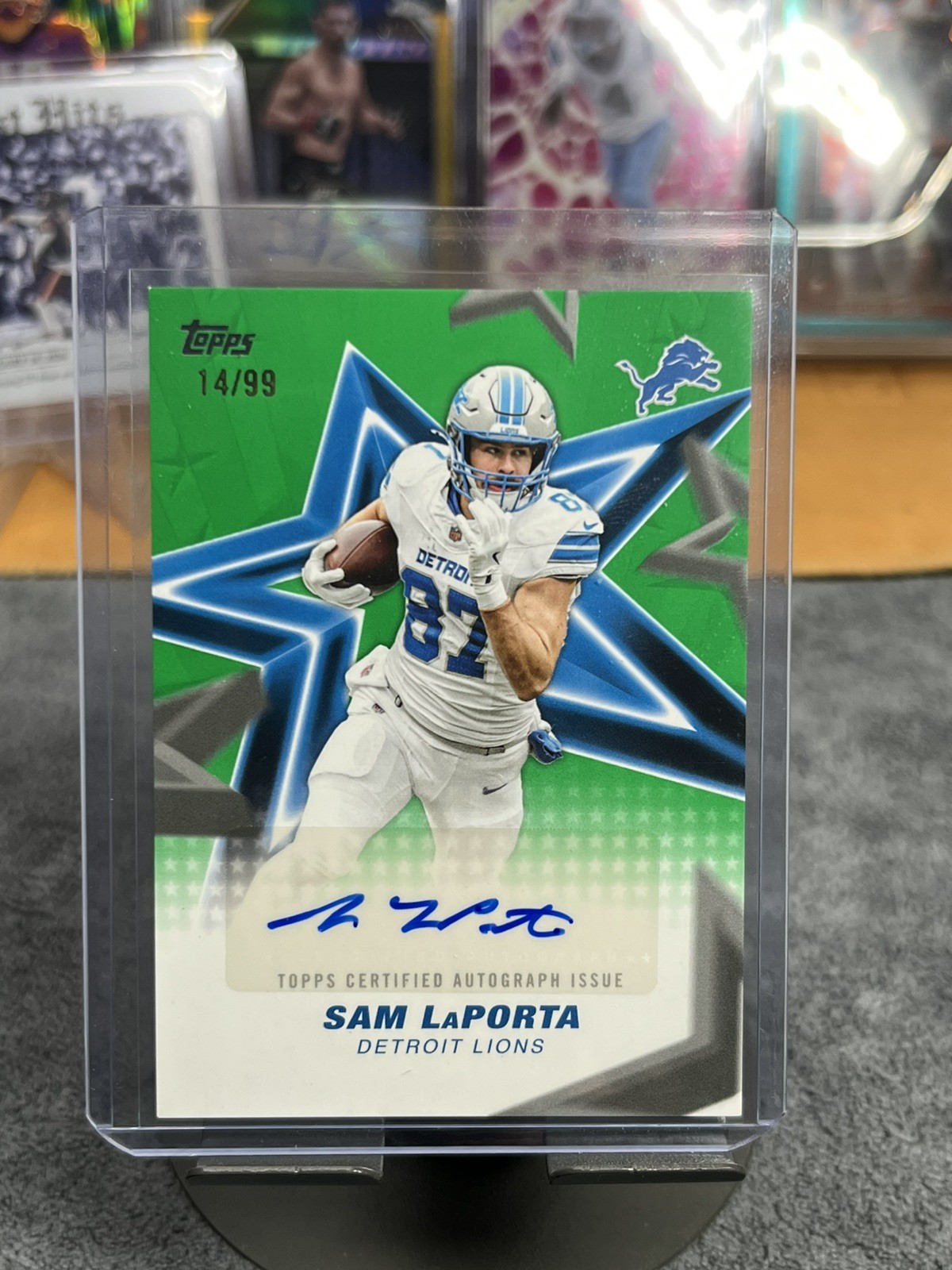 2026 Topps Flagship - Sam LaPorta NFL Stars Autograph #NFLSA-SL Green /99 