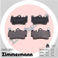 Zimmermann BremsbelÄGe Audi Q7 4LB VW Touareg 7LA 7L6 7L7 Porsche Cayenne 9PA