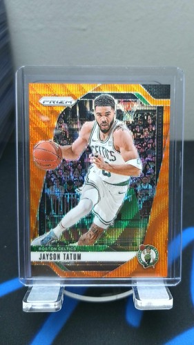 Jayson Tatum 2024-25 Panini Prizm /60 Orange Wave Celtics #103