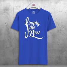Simply The Best Organic Cotton Blue T-shirt Gift for fans of Glasgow Rangers