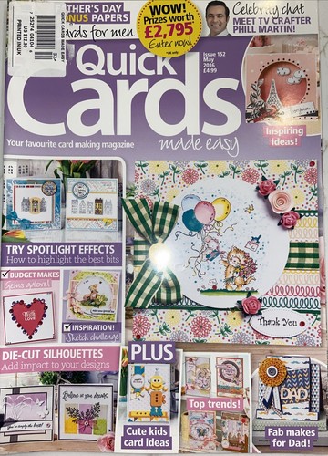 8 Issues 2013-2017 Quick Cards Made Easy Handmade Cardmaking Magazine - Imagen 3 de 9