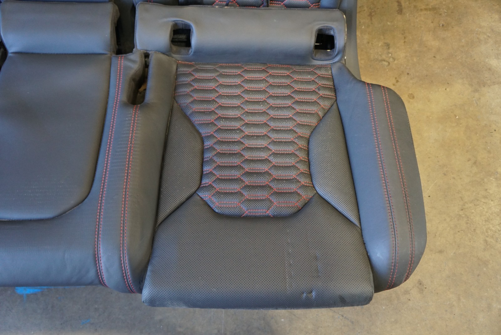 2019 - 2025 LAMBORGHINI URUS REAR RED STITCHING LEATHER SEAT ASSEMBLY OEM