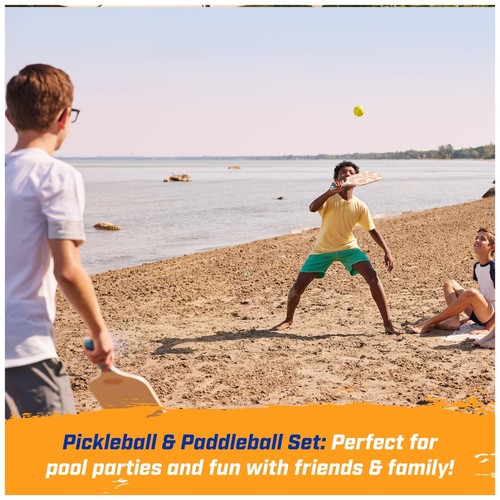 Hydro Paddle & Pickleball Set, Pickleball Paddel und Bälle für Pool, See und... - Bild 6 von 9