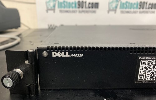 Dell N4032F 24 Port 10G SFP+ w/ 4x SFP+ Uplink Networking Switch Guard Rails - Picture 1 of 5