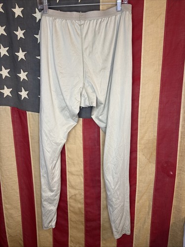 Large Long Military Thermal Silk Brown Men Pants Drawers Long Underwear 6260 - Picture 3 of 3