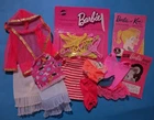 VINTAGE BARBIE ACCESSORIES LOT, CLOTHING, MATTEL  1960'S