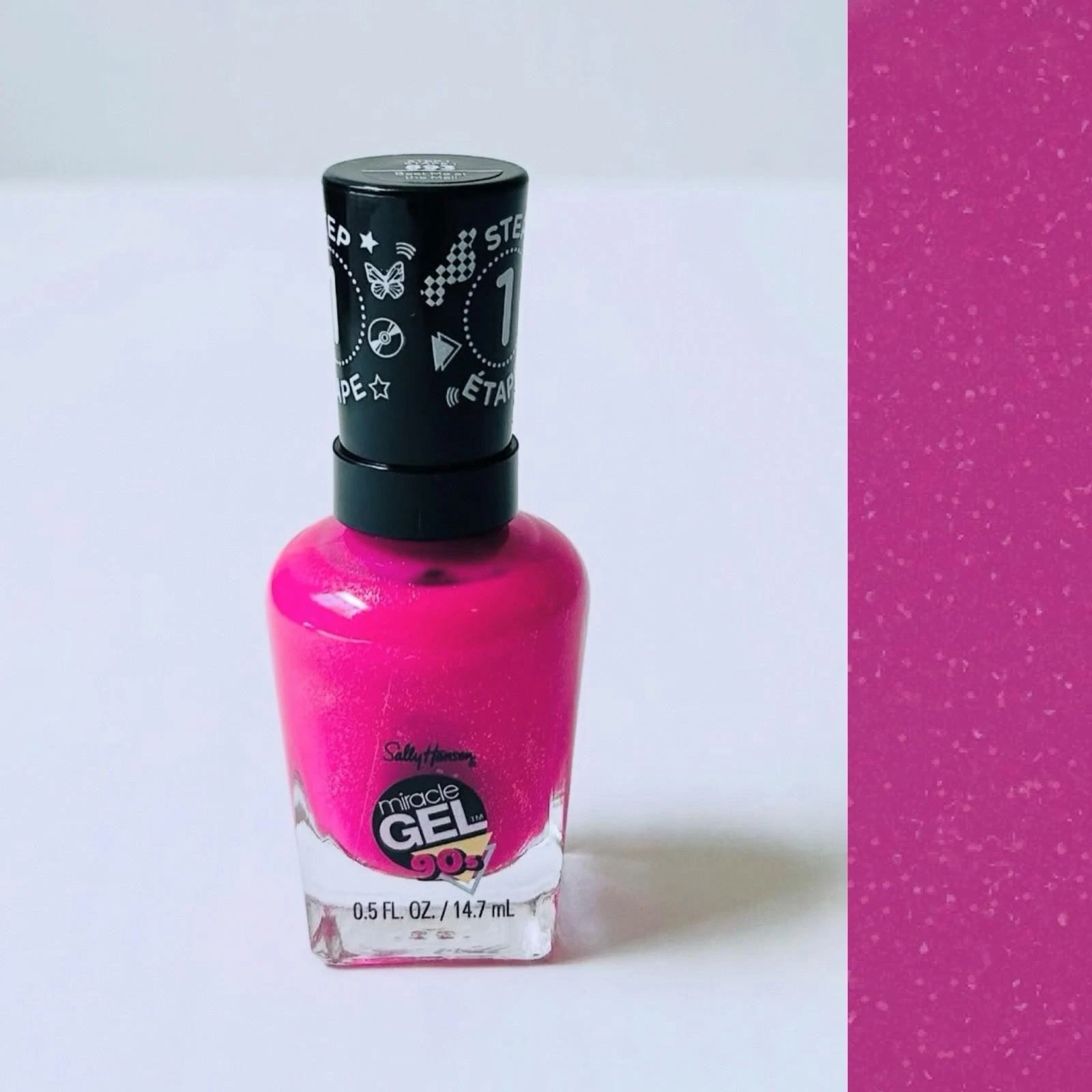 2 Sally Hansen 90’s Collection Miracle Gel Nail Polish Beet Me at the Mall 893
