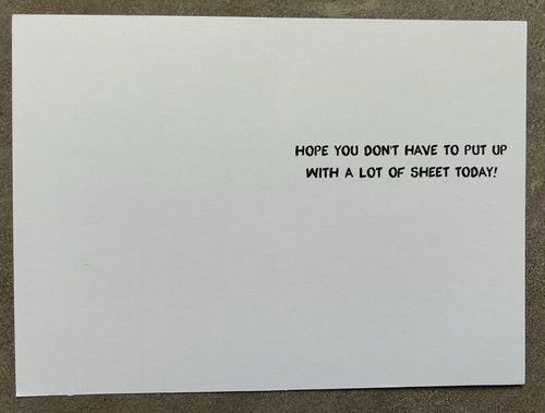 Funny Mother’s Day Greeting Card. Comes With A Matching Envelope. - Picture 2 of 2