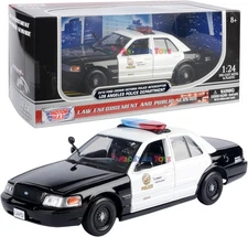 Motormax 2010 Ford Crown Victoria Police Interceptor LAPD Los Angeles Black 