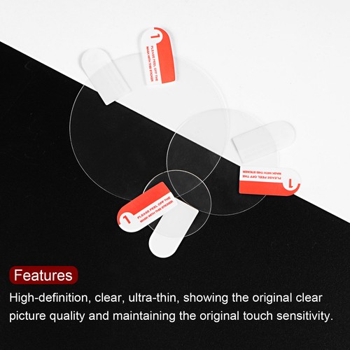 15mm Dia 0.22mm Thick Round High Definition Soft PET Watch Screen Protector 5pcs - Photo 4 sur 7