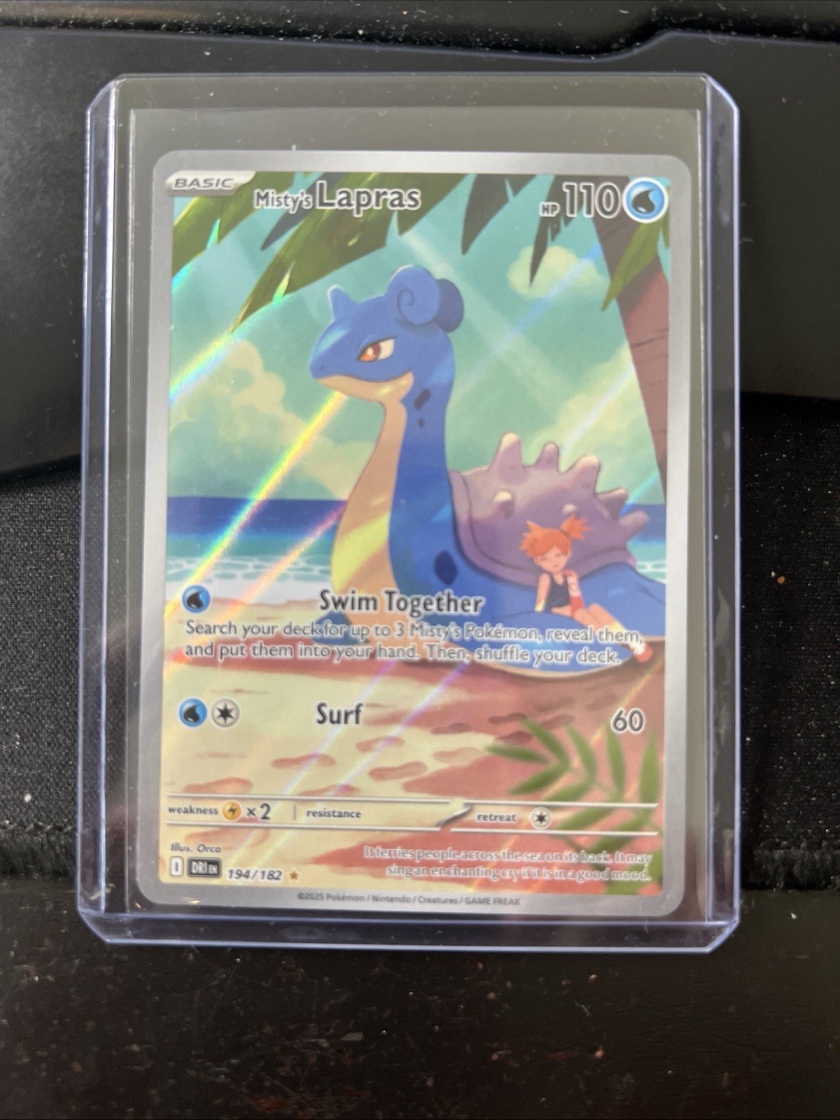 Misty's Lapras Illustration 194/182 Rare Destined Rivals Near Mint AM