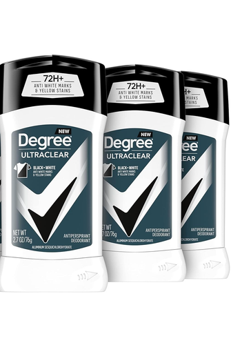 ** Degree Men UltraClear Antitranspirant Deodorant Black + White (3er Pack) - Bild 1 von 4