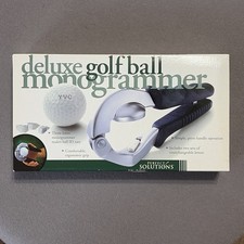 Deluxe Golf Ball Monogrammer Kit by Perfect Solutions - New in Box - 3 Initials