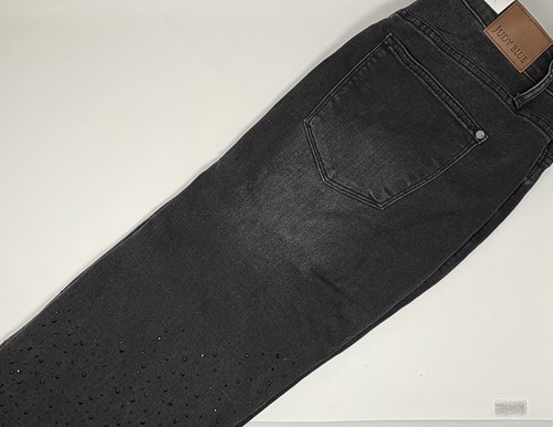 Judy Blue High Waist Midi Women’s Black Bedazzled Denim Overall Skirt 3XL NWT - Picture 12 of 14