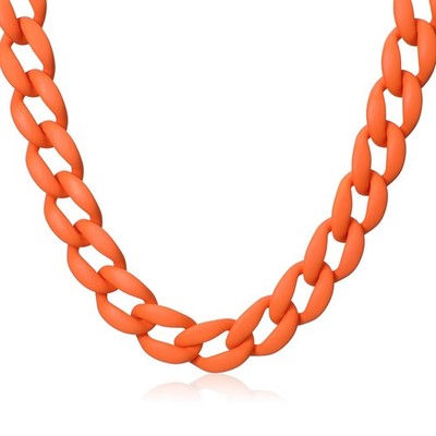 Chunky Resin Link Chain Necklace Acrylic Choker Necklace Thick Statement Co - 01